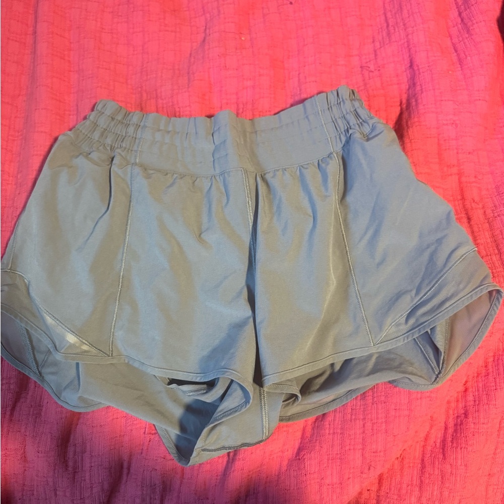 Size 10 grey lululemon shorts. Perfect condition